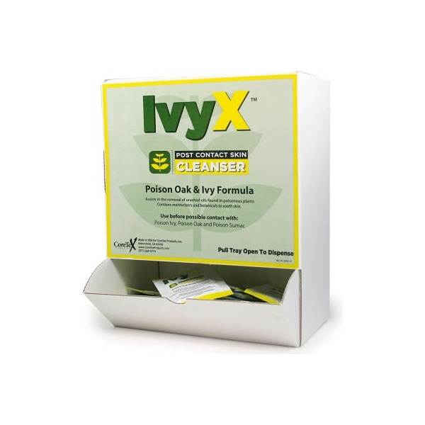 CoreTex Ivy X Post-Contact Cleanser, Posion Oak & Ivy Lotion, Wallmount, 50 Packets